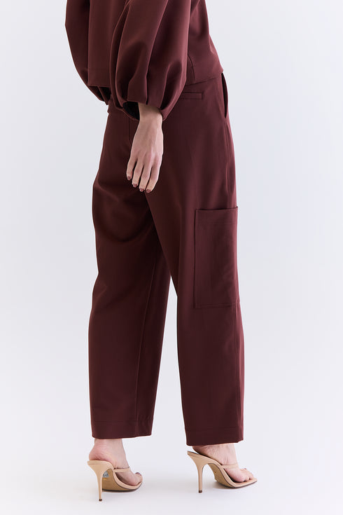 CALÇA ALFAIATARIA BOLSO CHOCOLATE